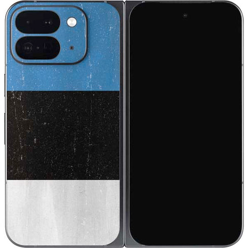 Estonia Flag Distressed Google Pixel 9 Pro Fold Skin
